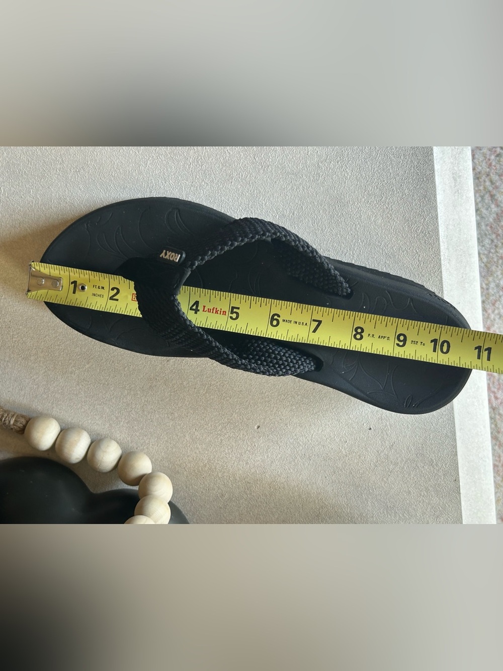 Roxy KALLI II Thick Platform Wedge Sandals Black Slip On Size 11 - Picture 12 of 14